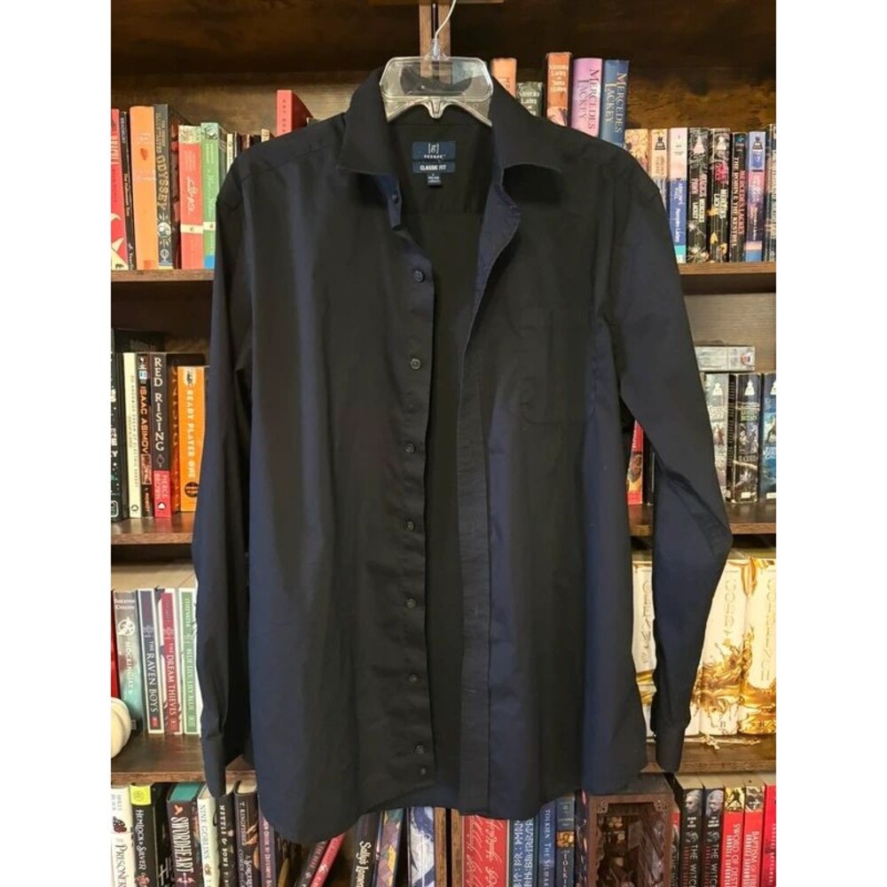 Men’s Button Up Black Shirt